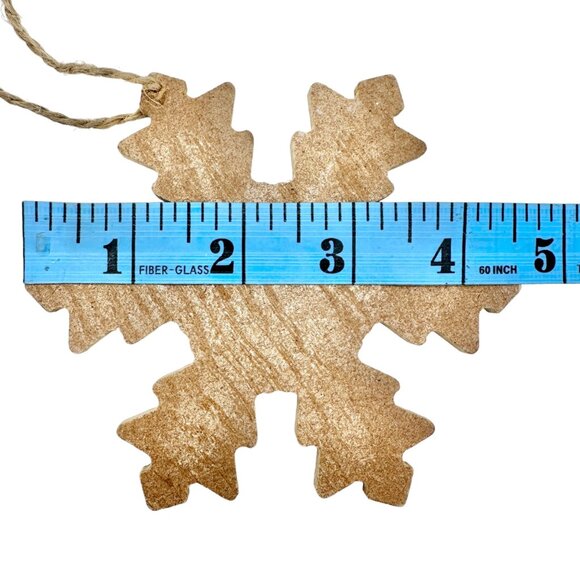 Snowflake Ornaments 13 pc Set Wood Metal Storage Tin Box Ice Cube Mold - Picture 9 of 16